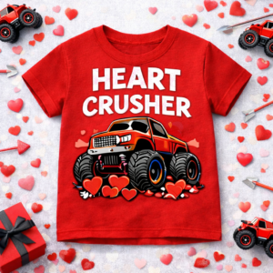 Heart Crusher Monster Truck Tee