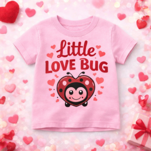 Little Love Bug Valentine’s T‑Shirt