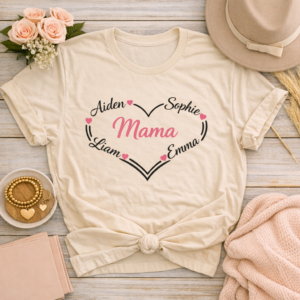 Custom Heart Name Tee